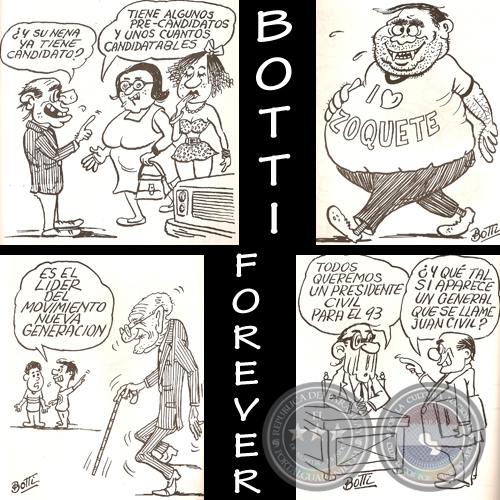 Poltica - Caricatura de Botti - Ao 1992
