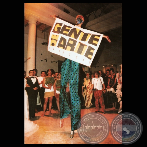 LANZAMIENTO DE GENTE DE ARTE, 1997 / Perfomance: ESCULTURAS VIVAS - GENTE DE ARTE