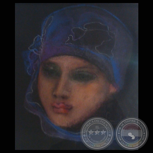 ROSTRO, 2008 - Pastel de LAURA MRQUEZ 