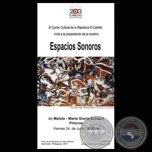 ESPACIOS SONOROS, 2011 - Pinturas de MALOLA  MARA GLORIA ECHAURI