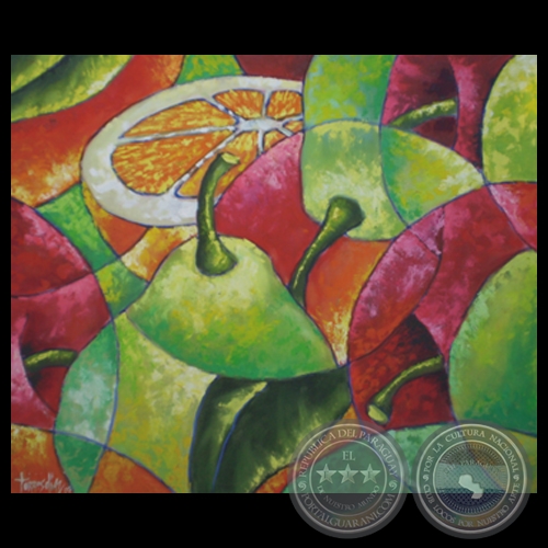 COMPOSICIN FRUTAL, 2000 - leo sobre lienzo de MILCIADES TORRES DAZ