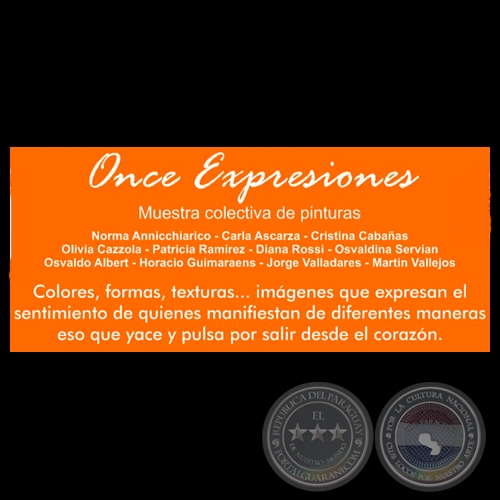 ONCE EXPRESIONES, 2013 - Muestra colectiva de HORACIO GUIMARAENS