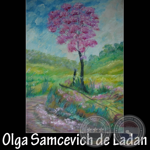 EL MENSAJE DE LA NATURALEZA (De la serie) - Pintura de Olga Samcevich de Ladan - Ao 2009