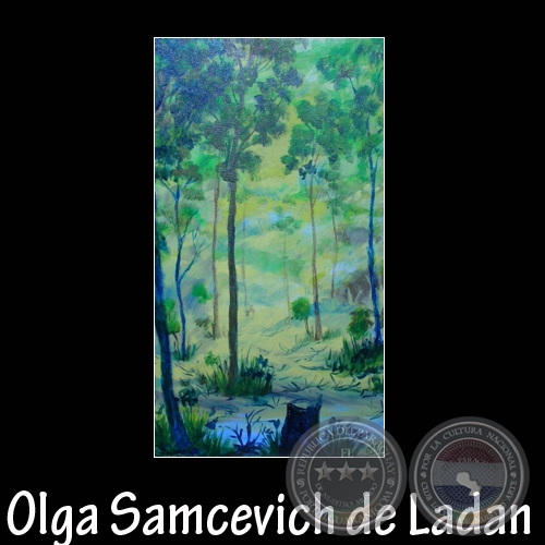 EL MENSAJE DE LA NATURALEZA (De la serie) - Pintura de Olga Samcevich de Ladan - Ao 2009
