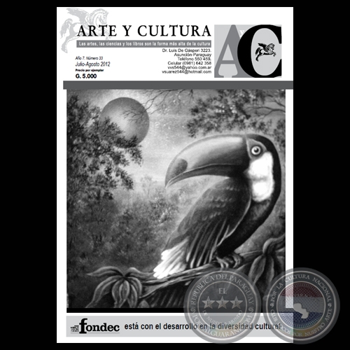 ARTE Y CULTURA - Nmero 33, 2012 - Ilustracin de tapa e interiores: GLORIA MARECOS