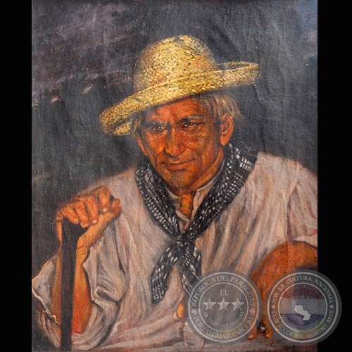 RETRATO DE JULIO CORREA - Obra de Roberto Holden Jara - Ao 1950