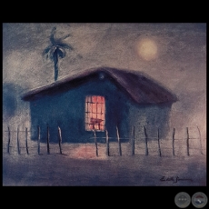 NOCTURNO CON RANCHO, c. 1982 - leo de EDITH JIMNEZ