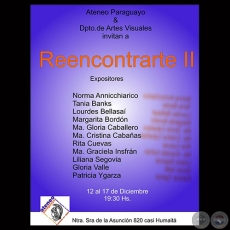REENCONTRARTE II, 2014 - Muestra colectiva de CRISTINA CABAÑAS