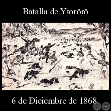 BATALLA DE YTORR - 6 DE DICIEMBRE DE 1868 - Dibujo de WALTER BONIFAZI