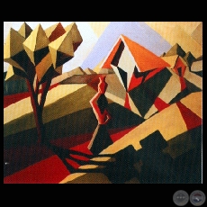 PAISAJE CUBISTA, 1952 - Obra de OLGA BLINDER