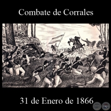 COMBATE DE CORRALES - 31 DE ENERO DE 1866 - Dibujo de WALTER BONIFAZI