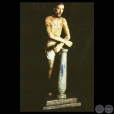 CRISTO DE LA COLUMNA - TALLA POPULAR, Siglo XVIII (MUSEO MONSEOR JUAN SINFORIANO BOGARN)