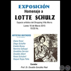 EXPOSICIN HOMENAJE A LOTTE SCHULZ, 2015 - Obras de OSVALDO ALBERT