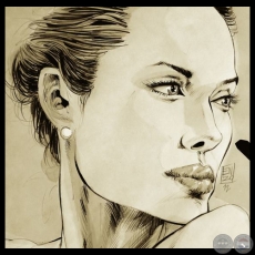 ANGELINA JOLIE - Ilustracin de ENZO PERTILE