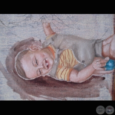 HIJO DEL ARTISTA, 2007 (BOCETO) - Obra de EMMANUEL FRETES ROY