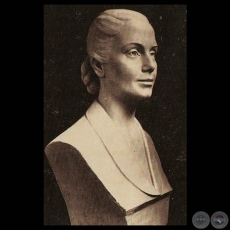 EVITA PERN. Circa 1948 - Modelado de HERMANN GUGGIARI