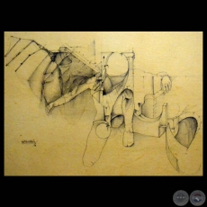 SIN TTULO, 1974 - Dibujo en lpiz de LUIS ALBERTO BOH