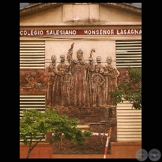 Llegada de los Salesianos al Paraguay - Autor: Alejandro Lavand - Ao 1991