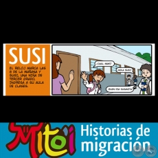 SUSI - HISTORIAS DE MIGRACIN - Cmics sobre migracin infantil - Ilustraciones: LEDA SOSTOA 