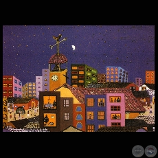 NOCHE DE NAVIDAD, 1987 - Acrlico de GRACIELA MALATESTA