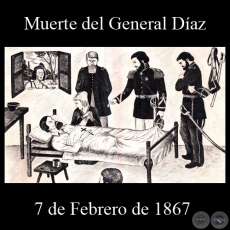 MUERTE DEL GENERAL DAZ - 7 DE FEBRERO DE 1867 - Dibujo de WALTER BONIFAZI