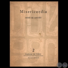 MISERICORDIA - Poemario de HENRI DE LESCOËT - Tapa: Grabado de OLGA BLINDER - Año 1964