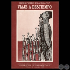 VIAJE A DESTIEMPO - Poesa de RENE FERRER - Tapa: Xilografa HASTA CUNDO?  De OLGA BLINDER - Ao 1989