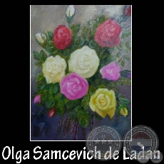 EL MENSAJE DE LA NATURALEZA (De la serie) - Pintura de Olga Samcevich de Ladan - Ao 2009