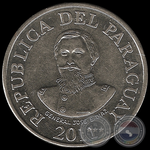 100 GUARANÍES - AÑO 2011 - PM 259 - MONEDA DEL PARAGUAY 