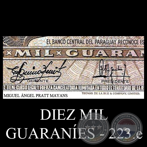 DIEZ MIL GUARANES - MC223.e - 