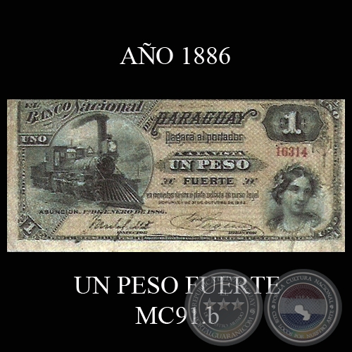 UN PESO FUERTE - MC91.b - FIRMAS: JOS URDAPILLETA  J.E. SAGUIER