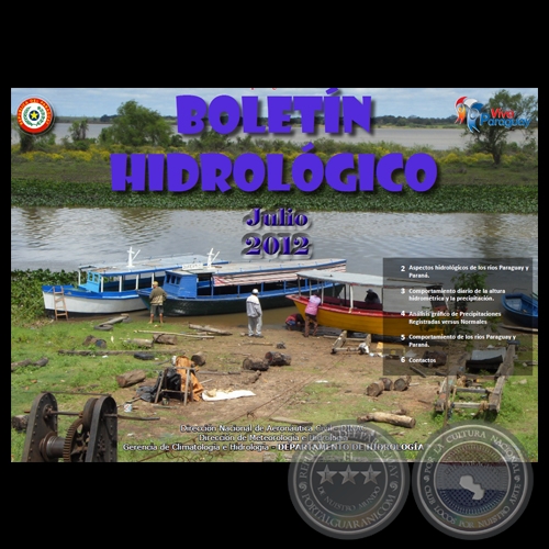 BOLETN HIDROLGICO - REPBLICA DEL PARAGUAY - JULIO 2012