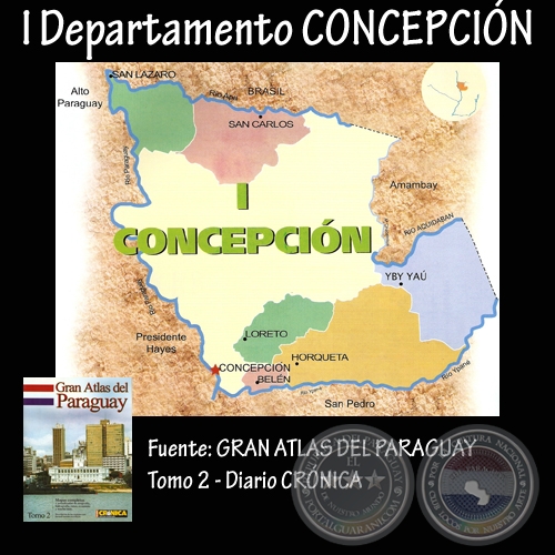 I DEPARTAMENTO DE CONCEPCIÓN (ATLAS DEL DIARIO CRÓNICA)