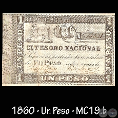 1860 - UN PESO - FIRMAS: EDUARDO GARZO  FLIX LARROSA