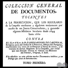 COLECCIN GENERAL DE DOCUMENTOS - TOMO PRIMERO