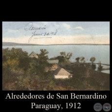 ALREDEDORES DE SAN BERNARDINO - Librería y Papelería Nacional - TARJETA POSTAL DEL PARAGUAY 