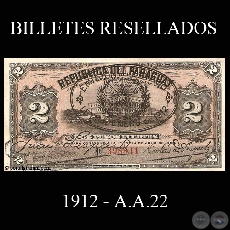 DOS PESOS FUERTES - RESELLADO A.A.22 - FIRMA: JUAN LEOPARDI - NICOLS D. ANGULO