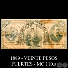 VEINTE PESOS FUERTES - MC110.a - FIRMA: JUAN B. GAONA - 