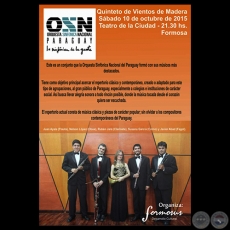 FESTIVAL INTERNACIONAL FORMOSUS, 2015 - QUINTETO DE MADERAS DE LA SINFNICA NACIONAL