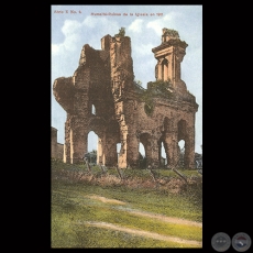 HUMAIT - RUINAS DE LA IGLESIA EN 1911 - Editores: JUAN QUELL y CARRN, Asuncin