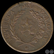 PM 8  4 CENTSIMOS  1870 - MONEDA DEL PARAGUAY