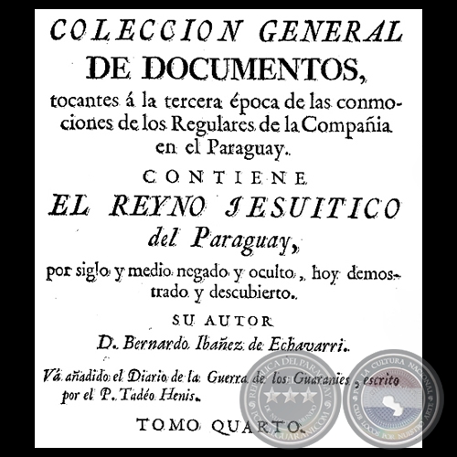 COLECCION GENERAL DE DOCUMENTOS TOMO CUARTO JESUITAS 4 PORTALGUARANI