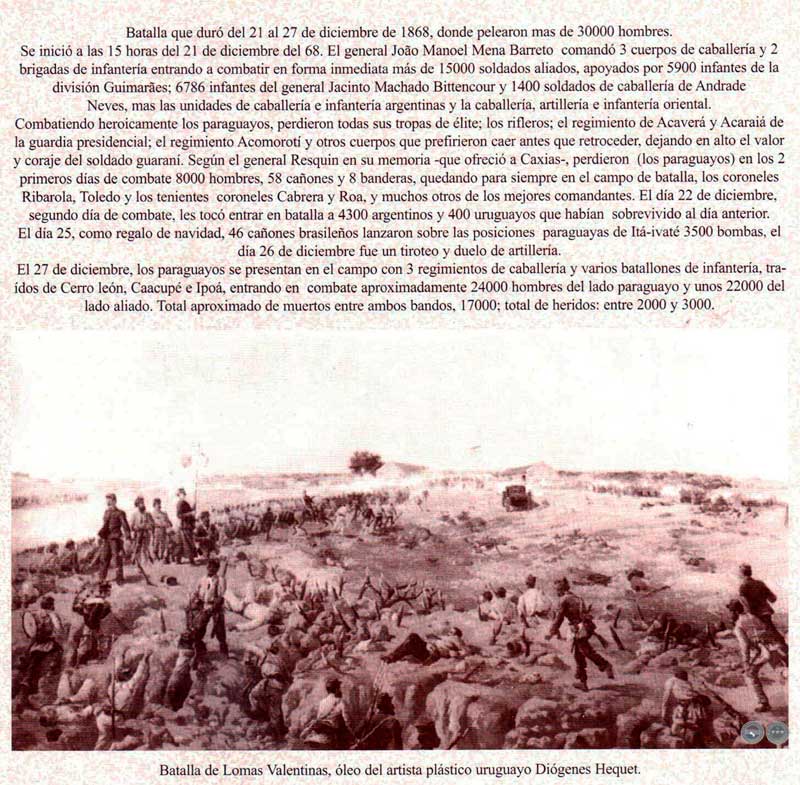 "GUERRA DE LA TRIPLE ALIANZA" en PORTALGUARANI.COM