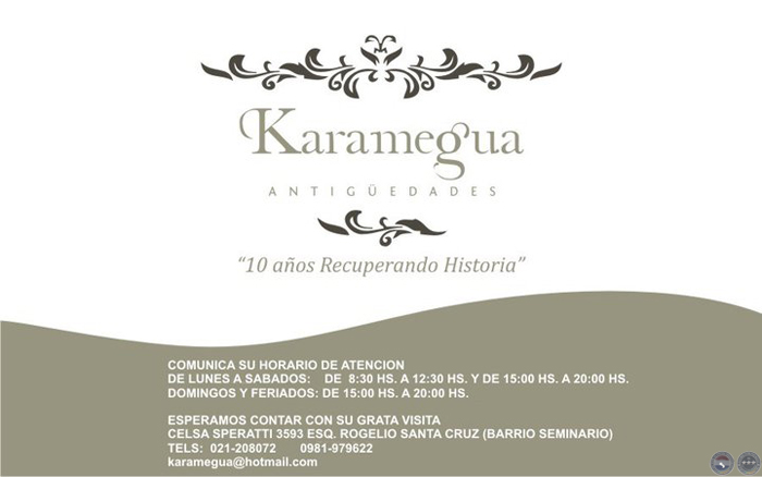 DE KARAMEGUA - ANTIGUEDADES