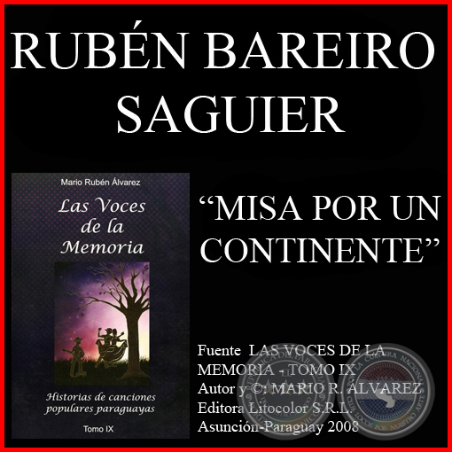 ruben bareiro saguier misa por un continente voces de la memoria IX enlace