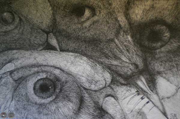 selmo martinez dibujos 2011 expo museo del barro 22 portalguarani