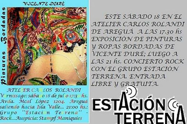 pinturas bordadas de vicente dure atelier carlos rolandi 2015 aregua portalguarani