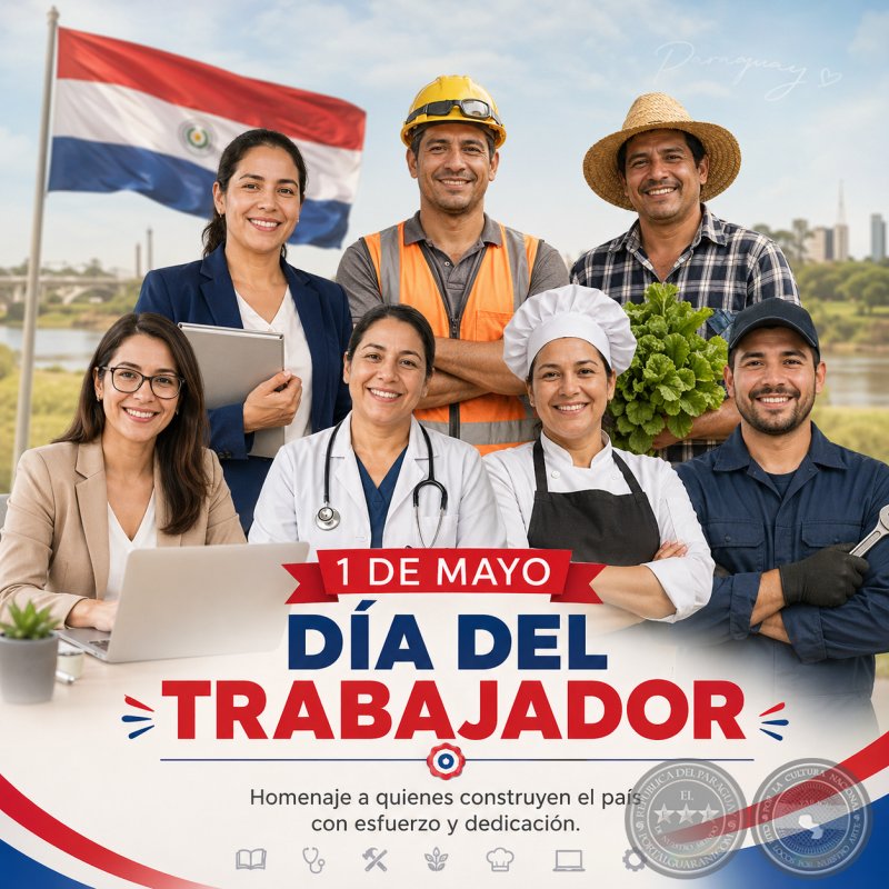Día del Trabajador, conmemoración internacional de las luchas obreras, reconocido como feriado nacional.