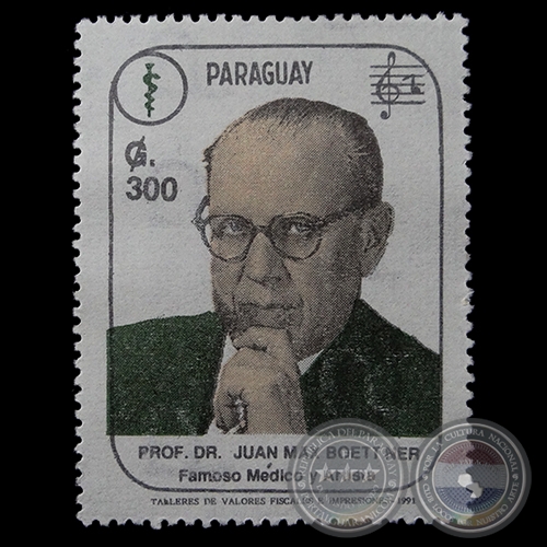 MÉDICOS DEL PARAGUAY - SELLO POSTAL PARAGUAYO AÑO 1991