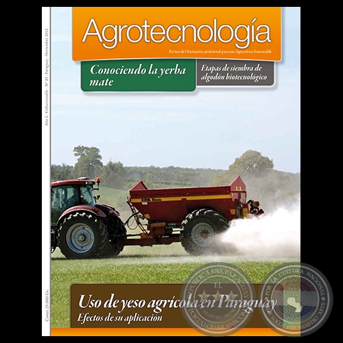 AGROTECNOLOGÍA Revista - AÑO 2 - NÚMERO 20 - NOVIEMBRE 2012 - PARAGUAY